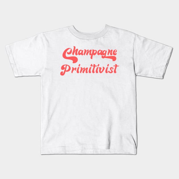 CHAMPAGNE PRIMITIVIST Kids T-Shirt by Inner System